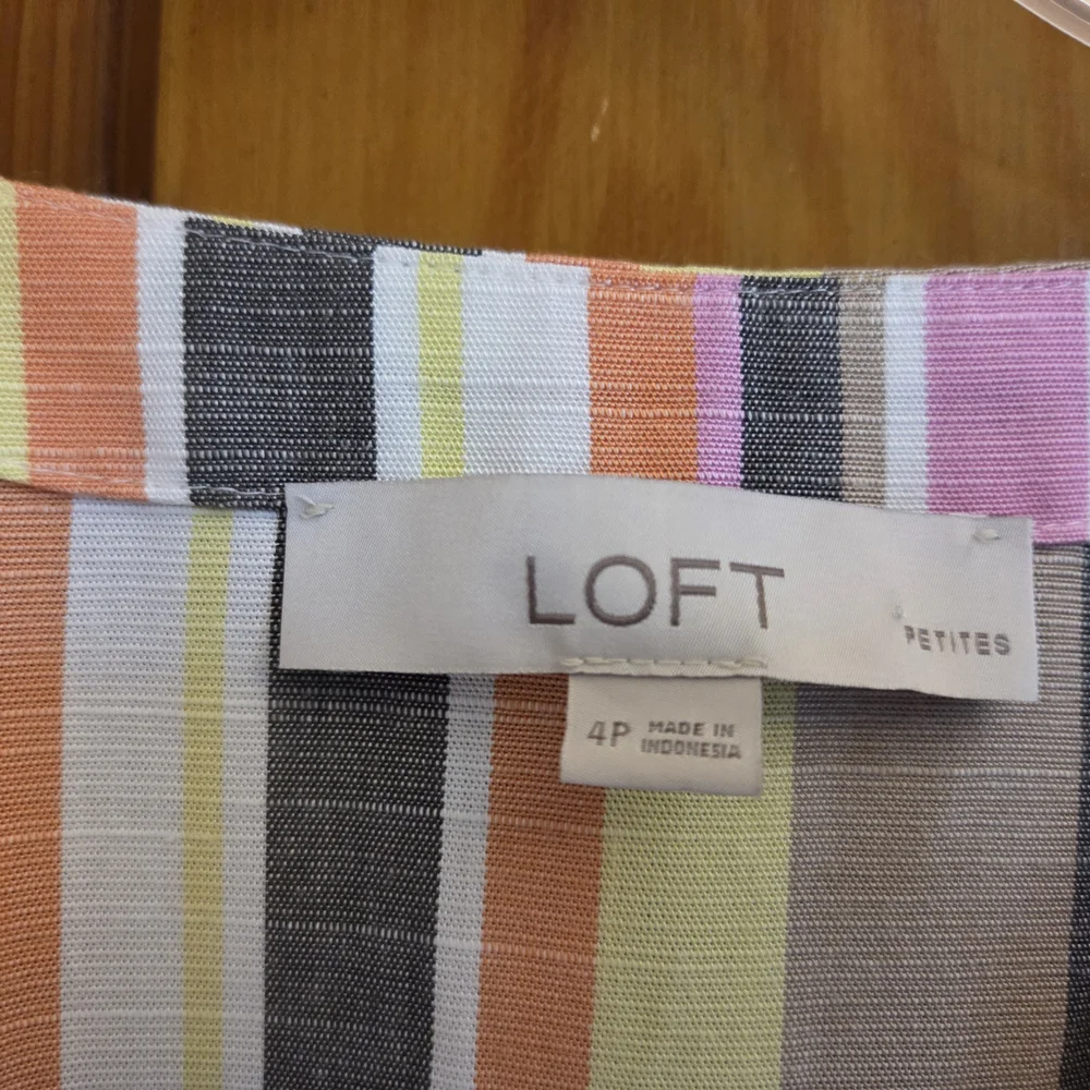 🌸🌸LOFT Multicolor Striped Midi Dress🌸🌸 - Picture 4 of 4
